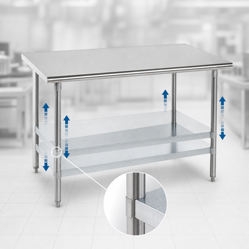 18-Gauge Galvanized Adjustable Undershelf