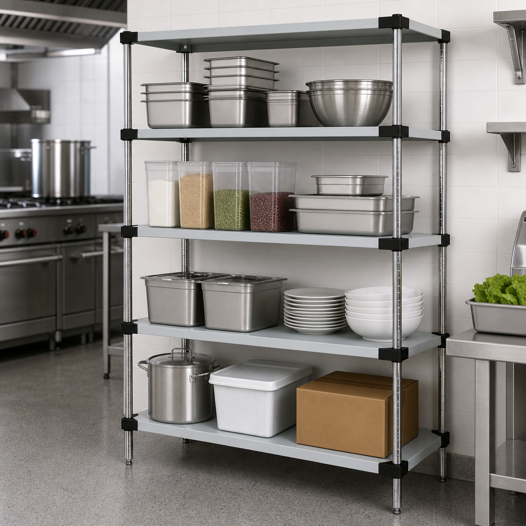 Four Solid Shelves
