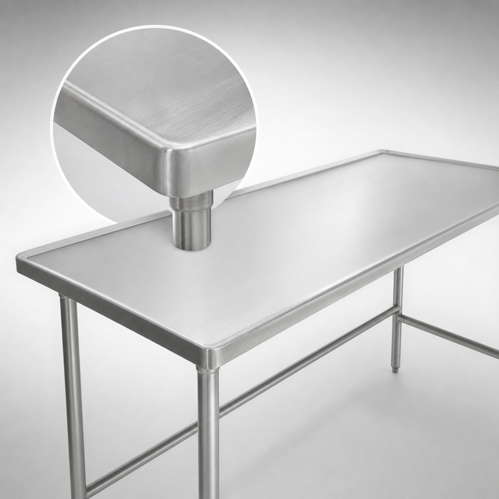 14-Gauge 304 Stainless Steel Top