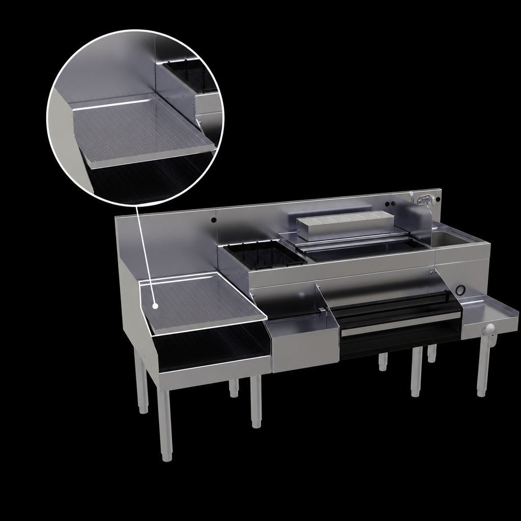 18-Inch Recessed Drainboard
