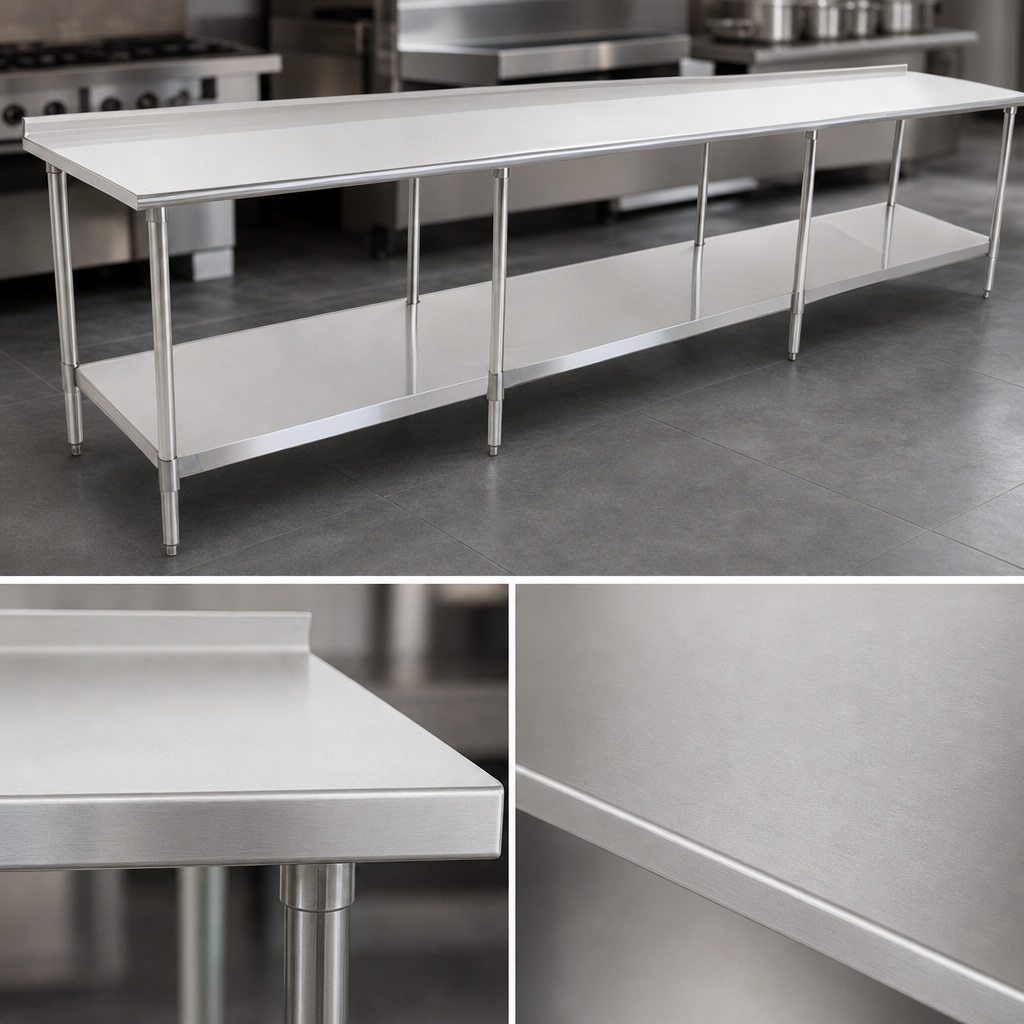 14-Gauge 300-Series Stainless Steel Top