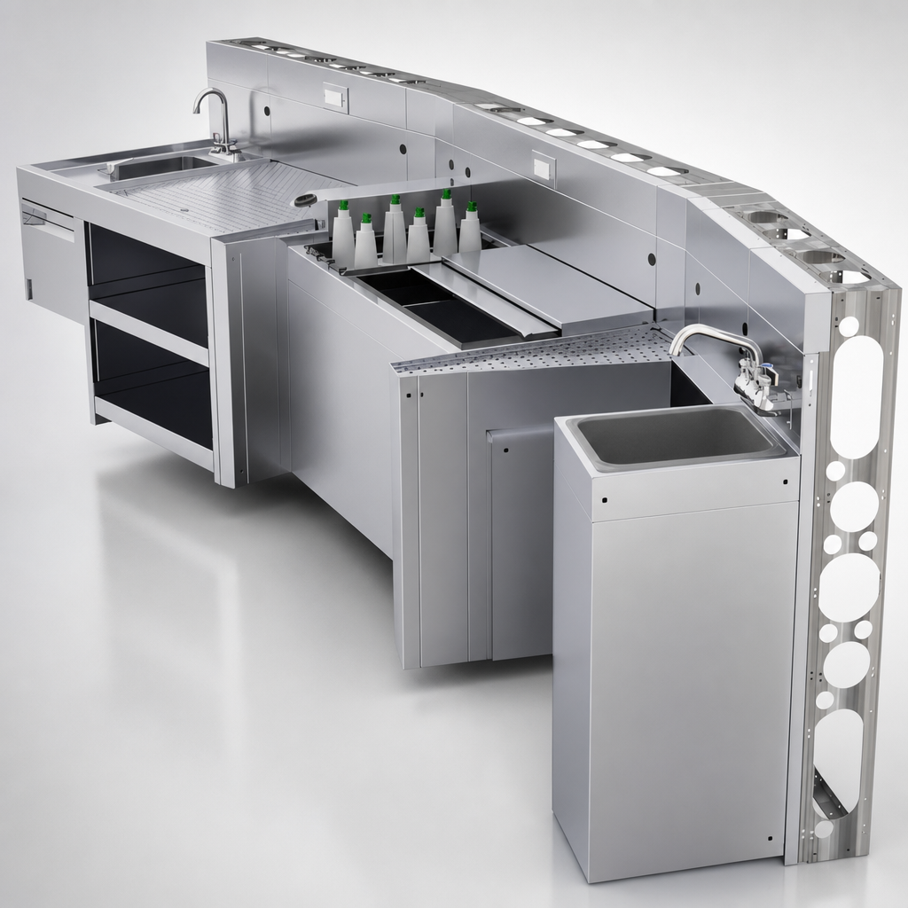300 Series Stainless Steel Bartender Side Finish