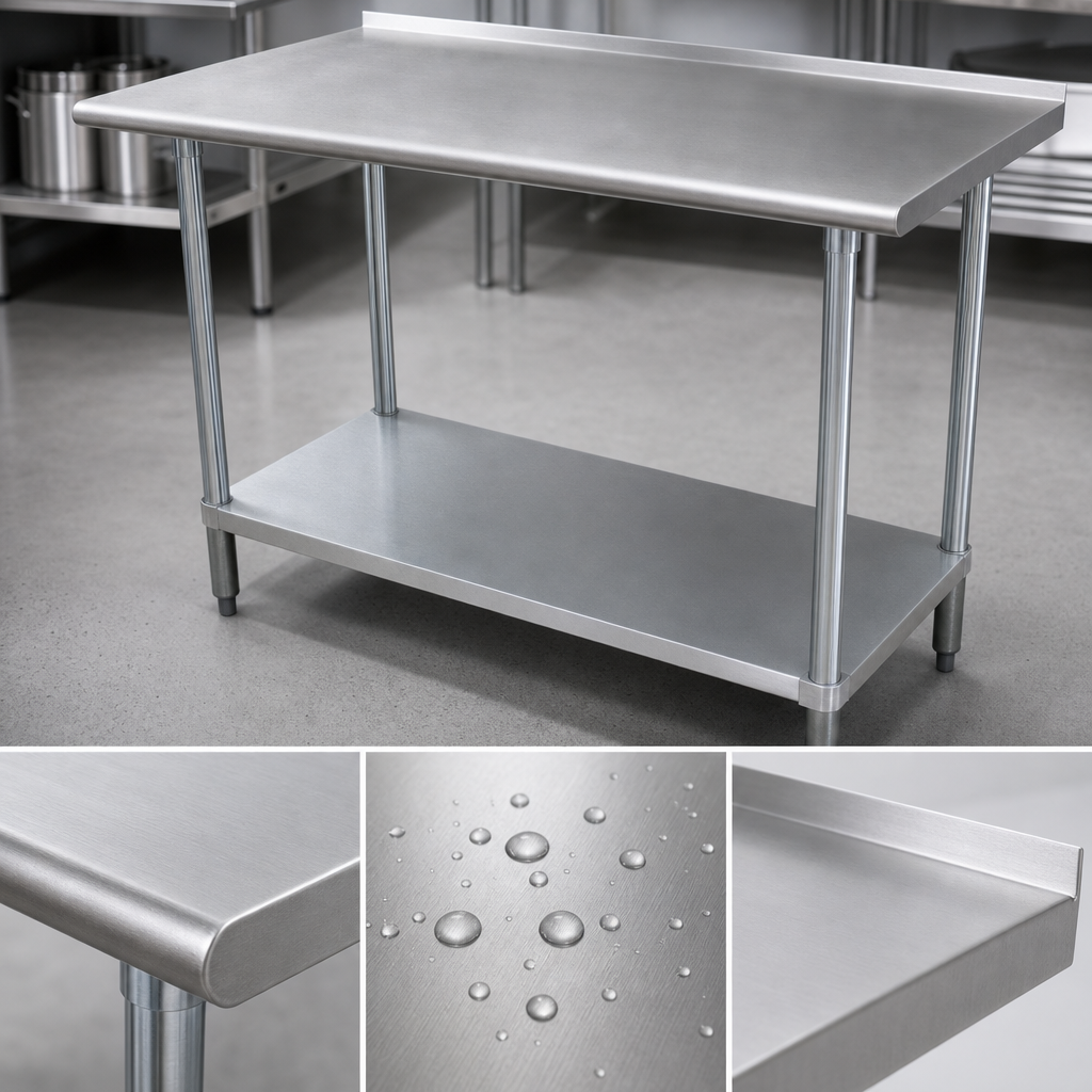 14 Gauge 304 Stainless Steel Top