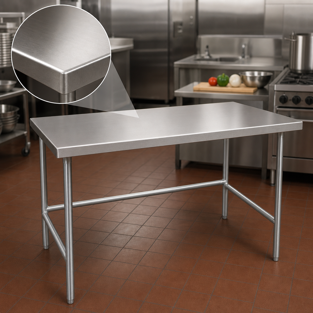 14-Gauge 304 Stainless Steel Top