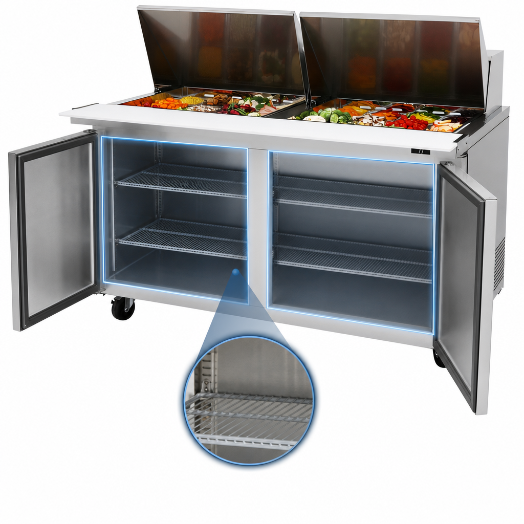 Two-Section Refrigerated Cabinet