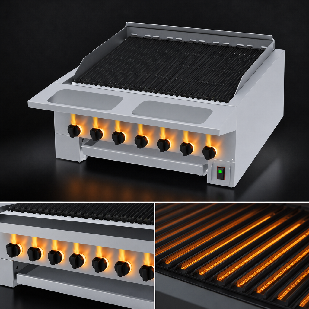 Six Cast Iron Burners