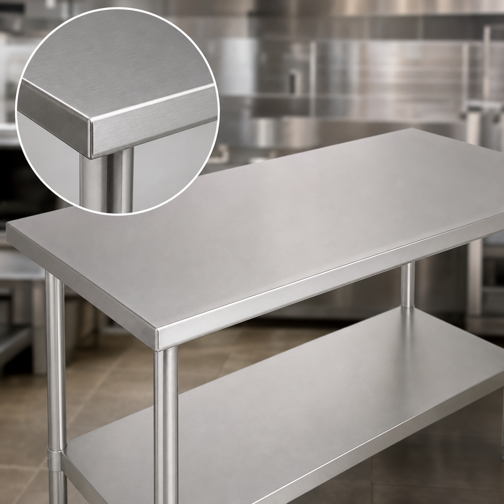 18-Gauge Stainless Steel Top