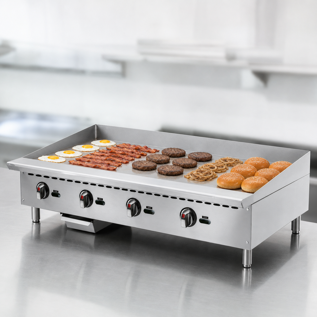Wide 48-Inch Cooking Surface