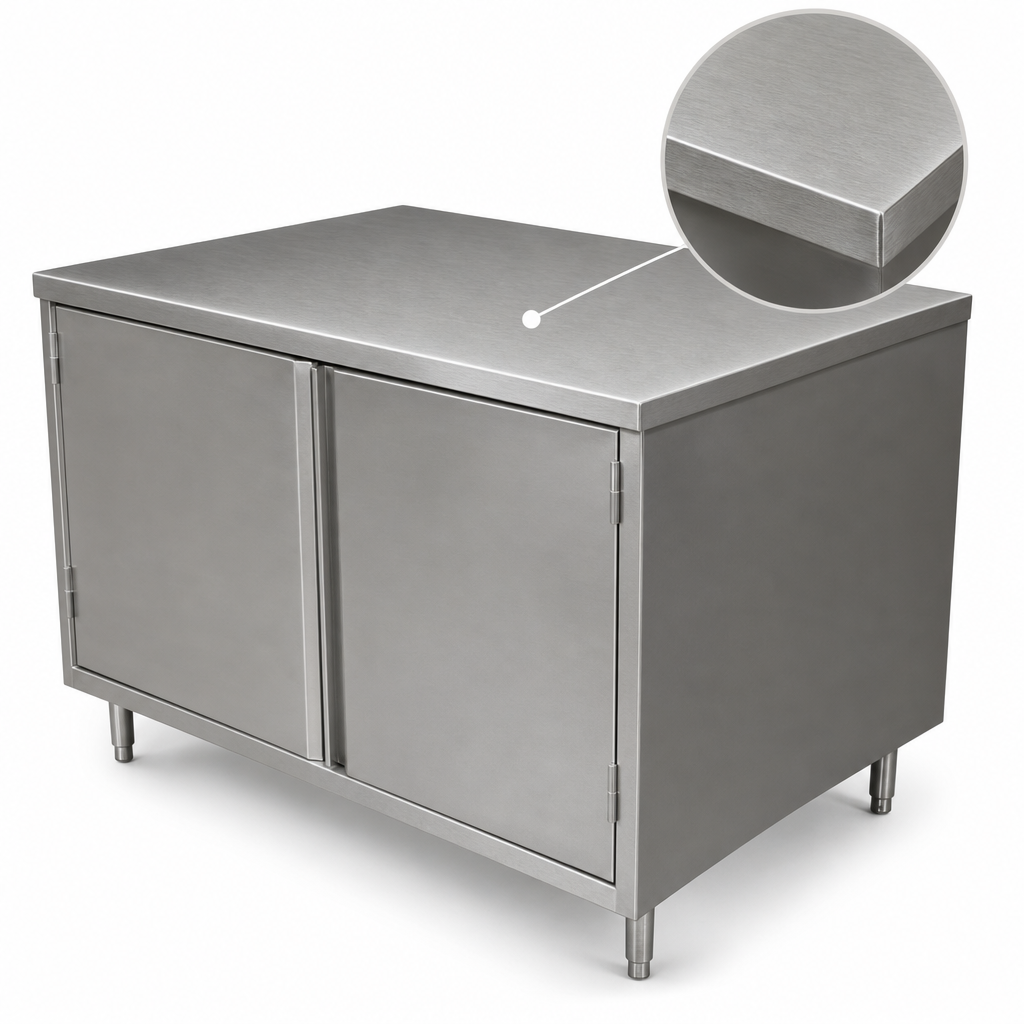 14-Gauge T-304 Stainless Steel Top