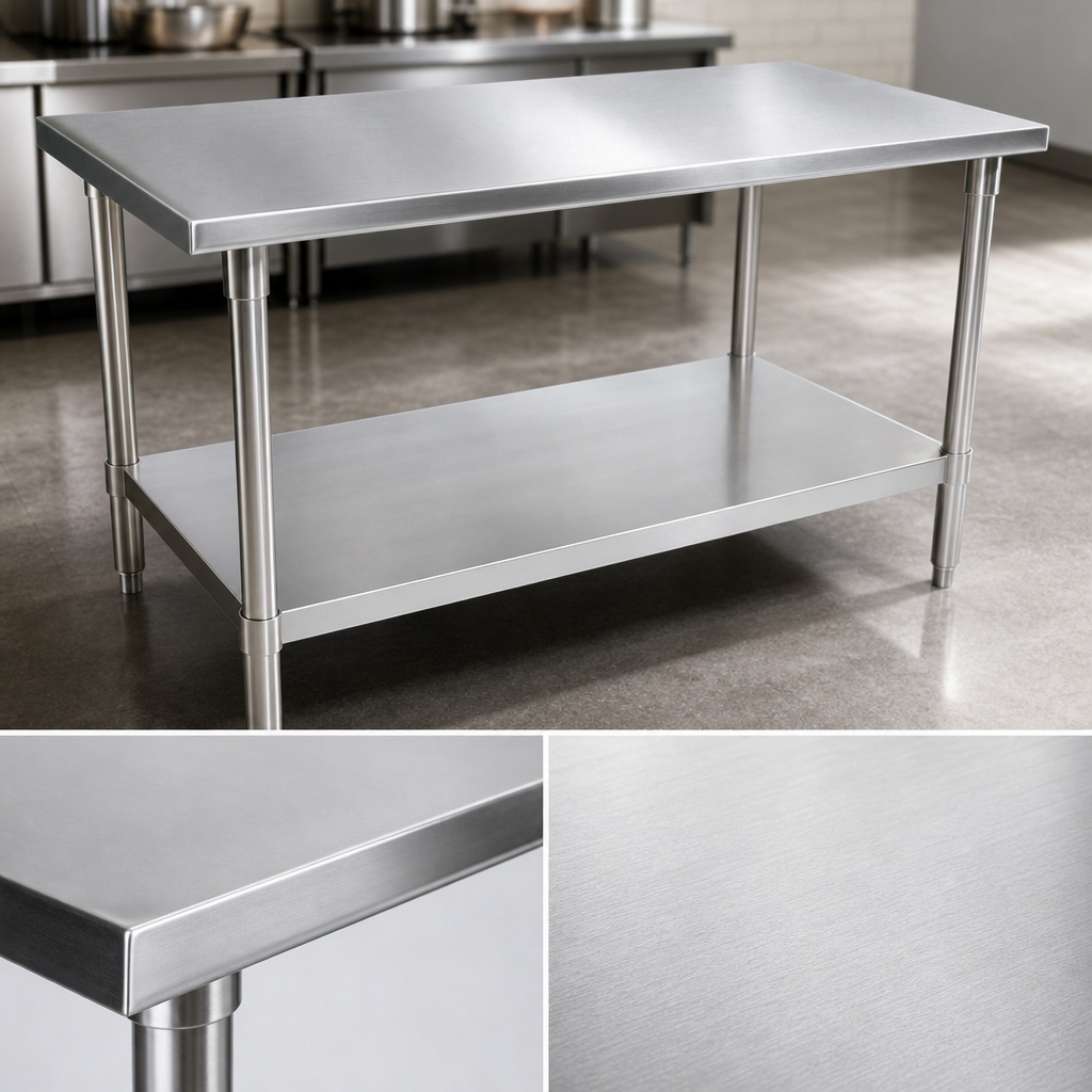 16-Gauge Stainless Steel Top