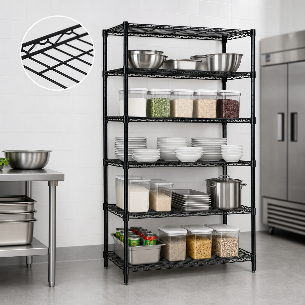 Five Wire Shelves