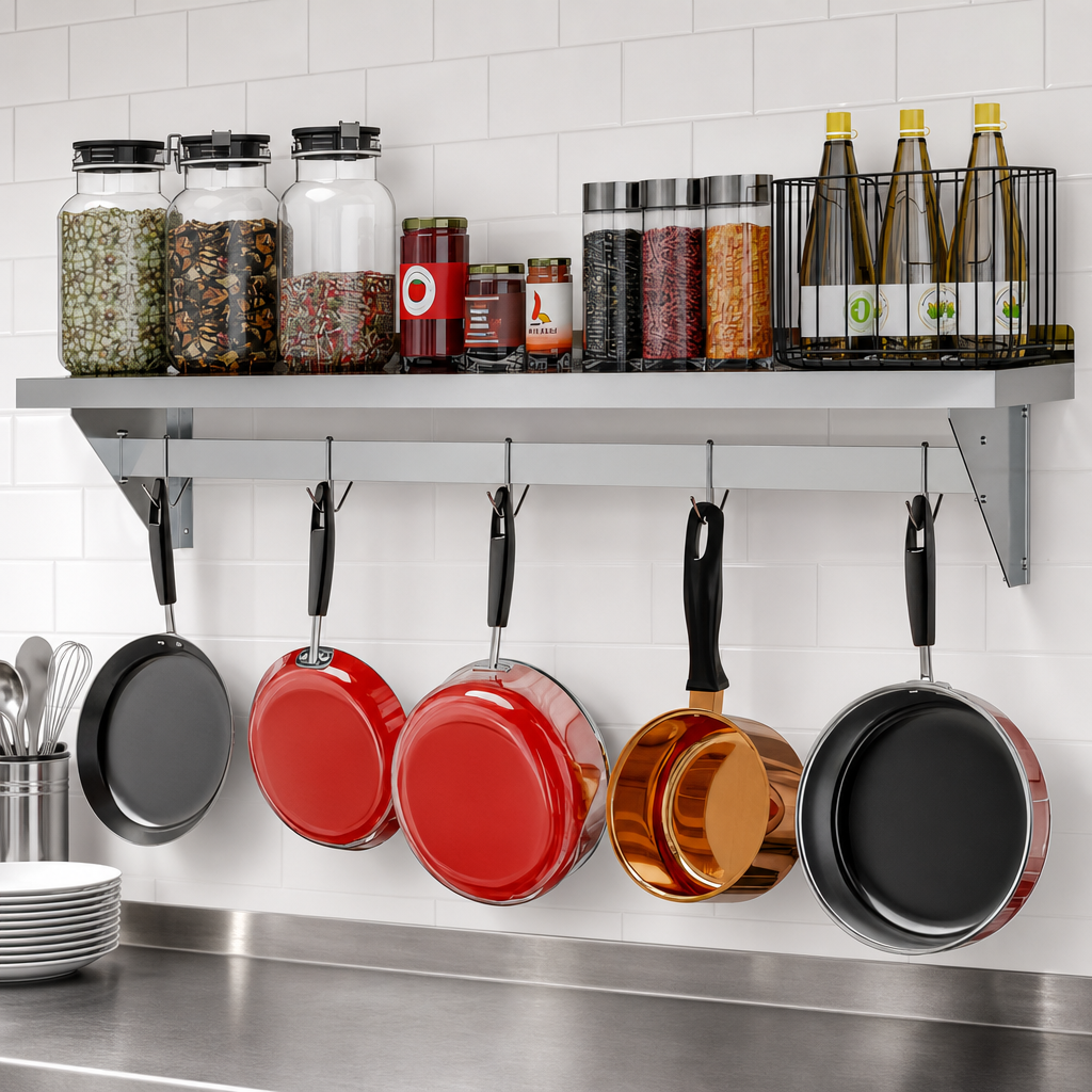 Integrated Pot Rack