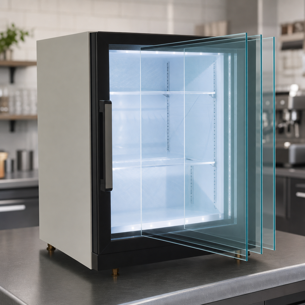 Triple-Pane Tempered Glass Door