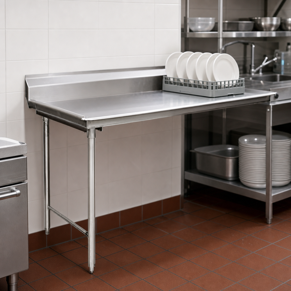 Straight Clean Dishtable Design