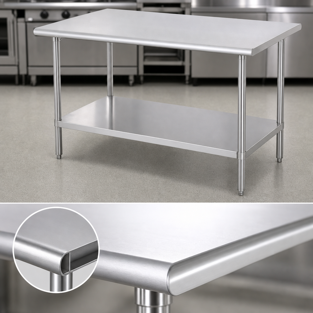 Reinforced Stainless Steel Top