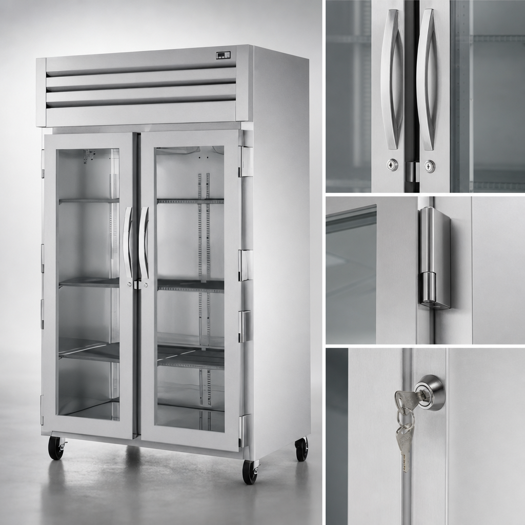 Glass Swing Doors with Locks