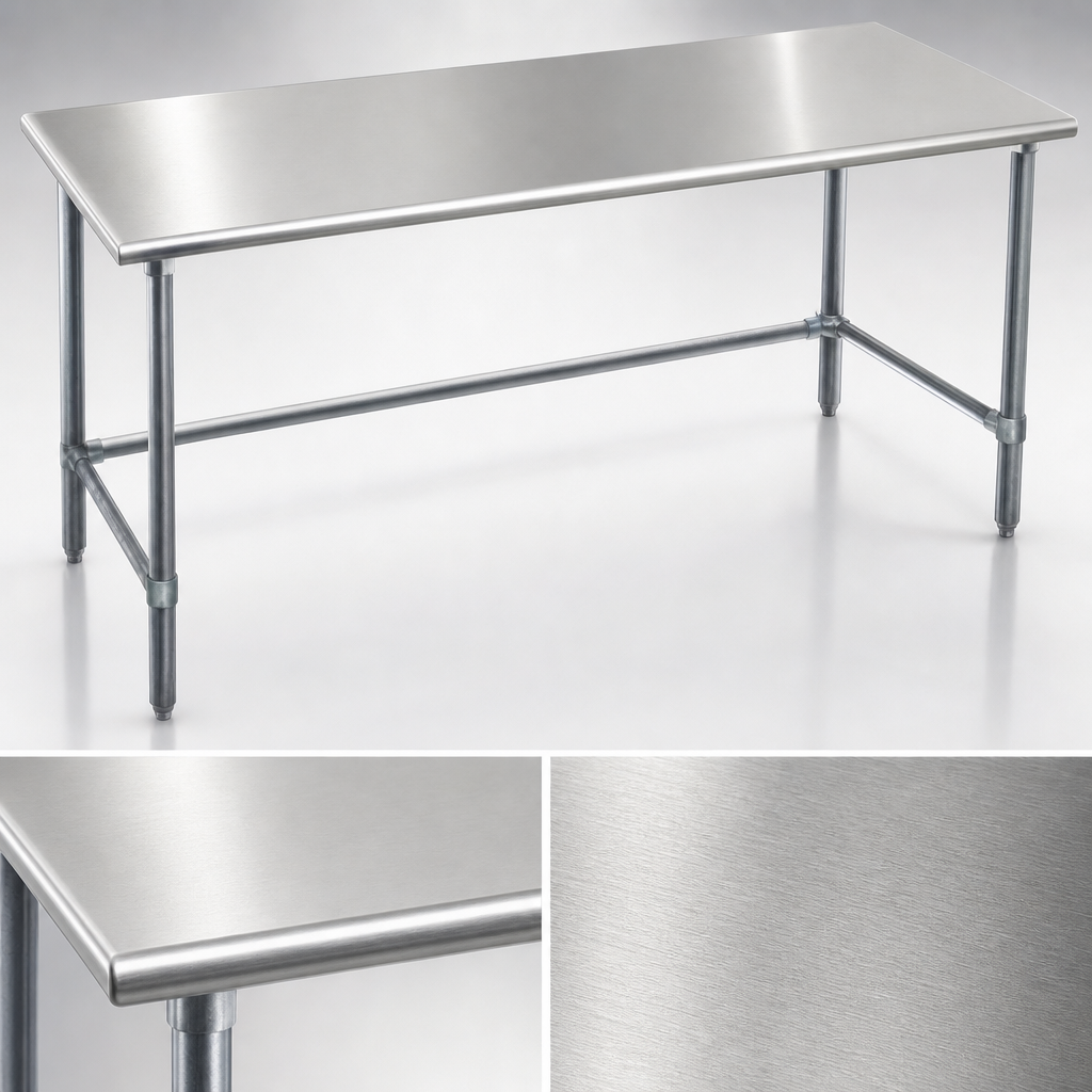 14-Gauge 304 Stainless Steel Top