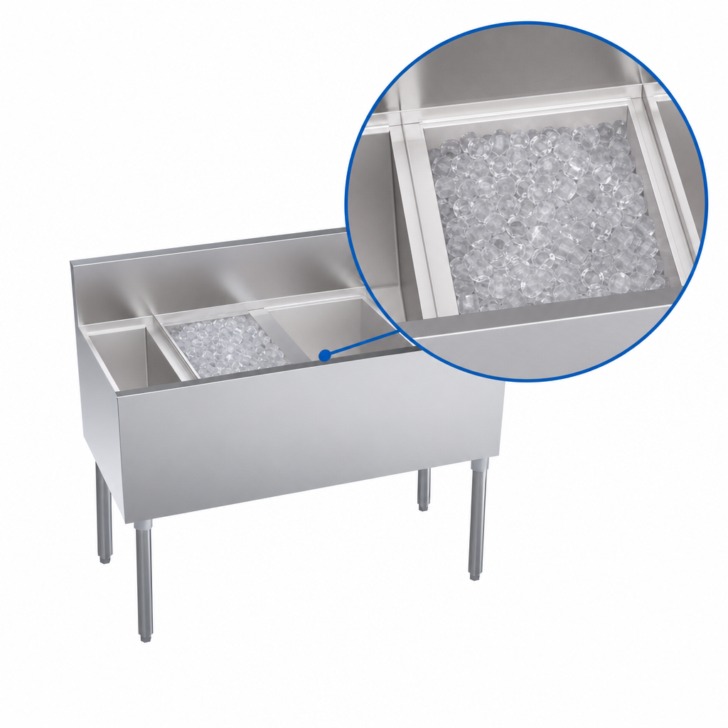 24-Inch Center Ice Bin