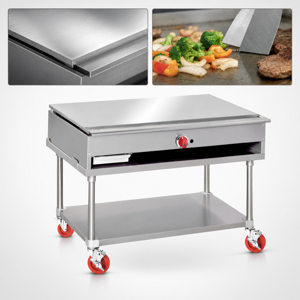 3/4-Inch Polished Steel Griddle Plate