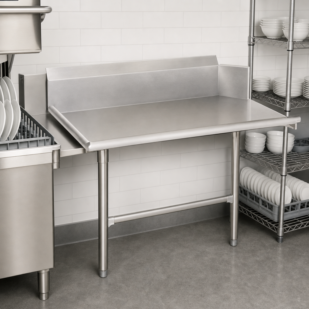 Straight Clean Dishtable Design