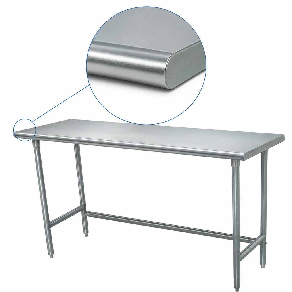 Sanitary Rolled Rim Flat Top