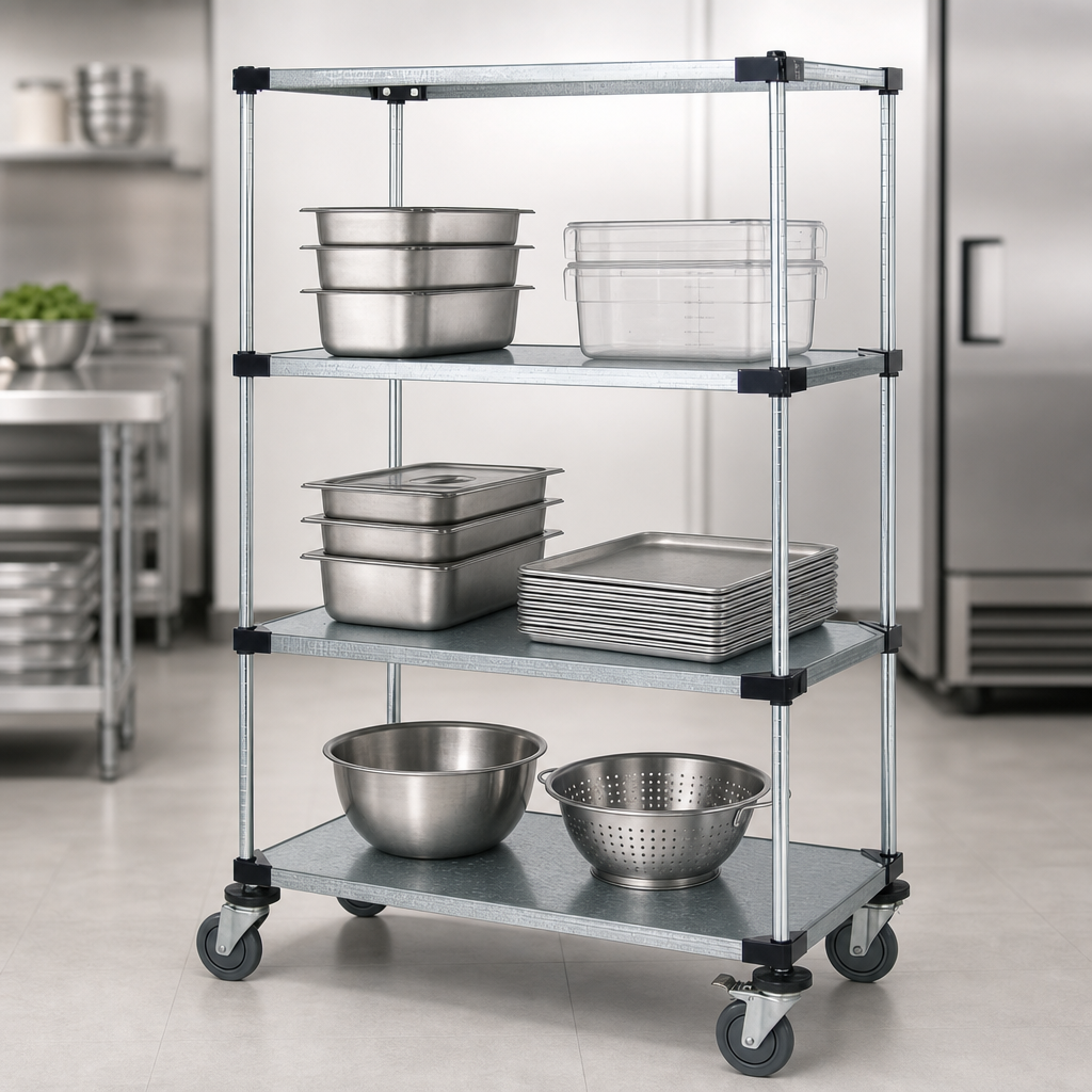 Four Solid Shelves