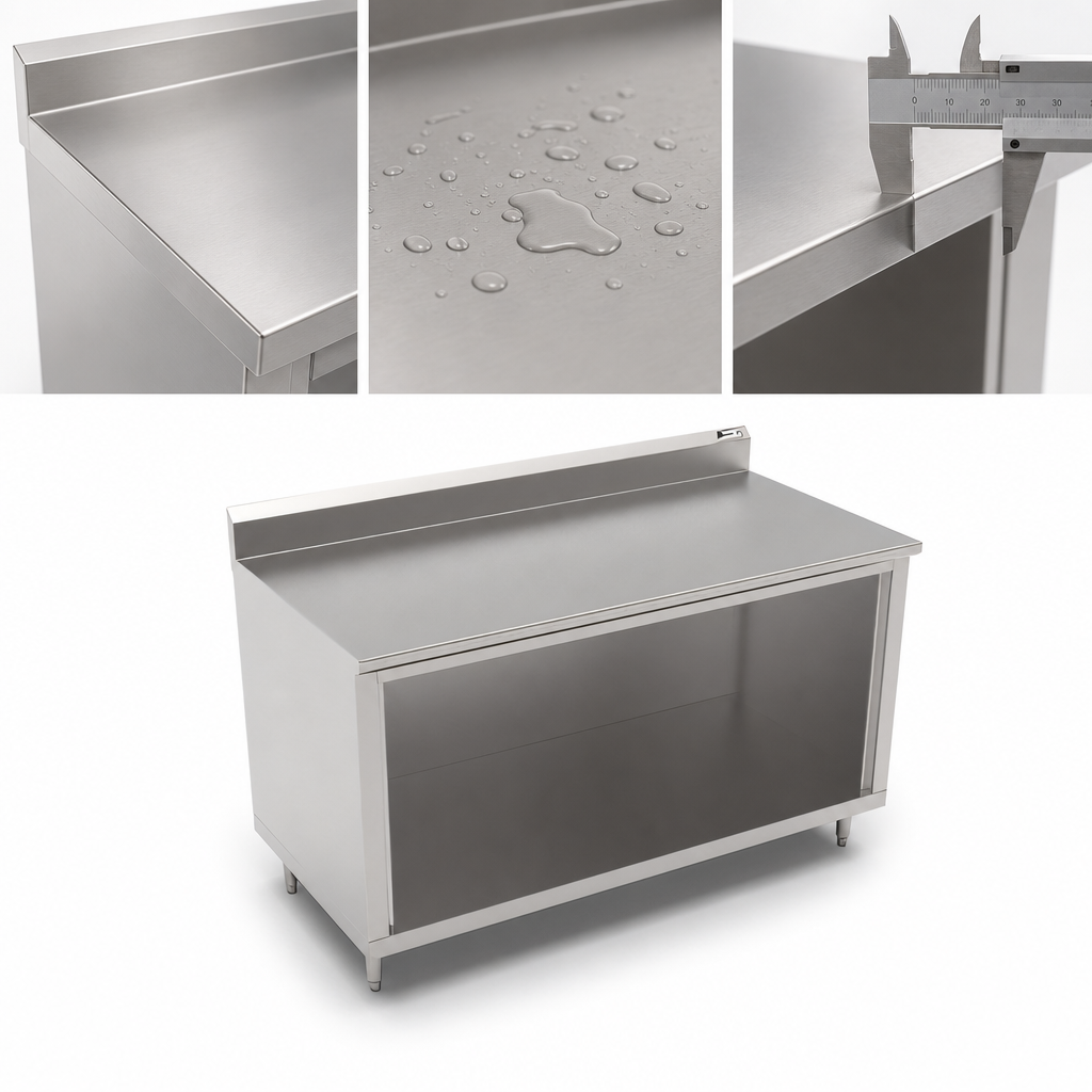 16-Gauge 300-Series Stainless Steel Top