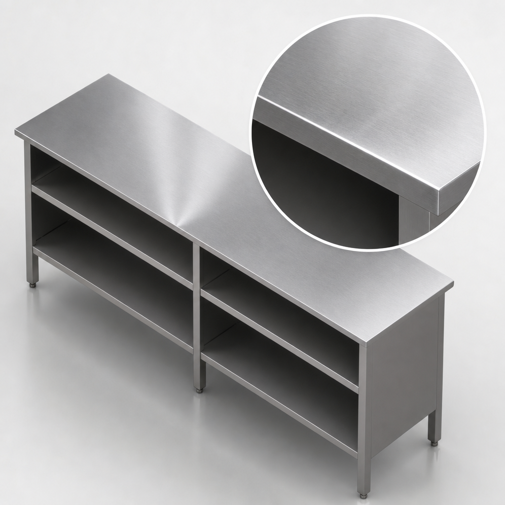 16-Gauge Stainless Steel Top
