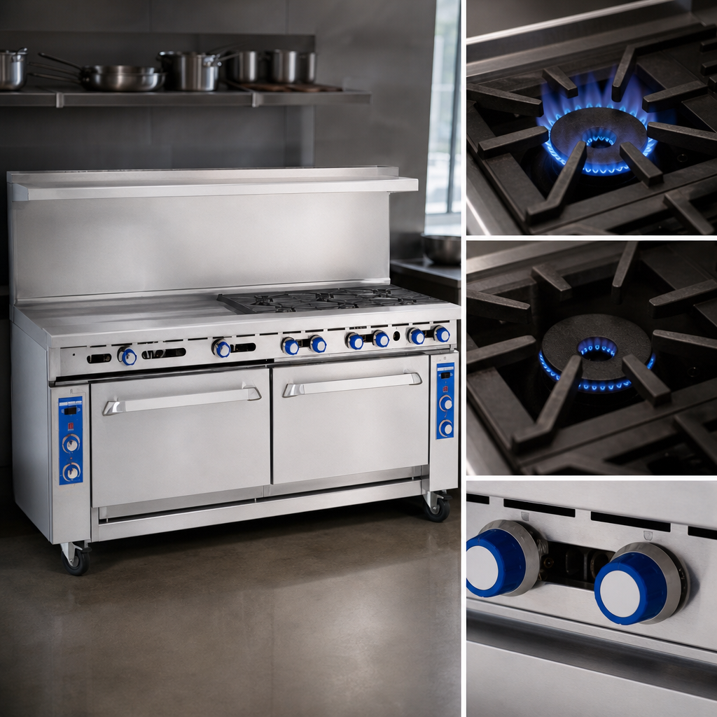 Open Burners with Low Simmer