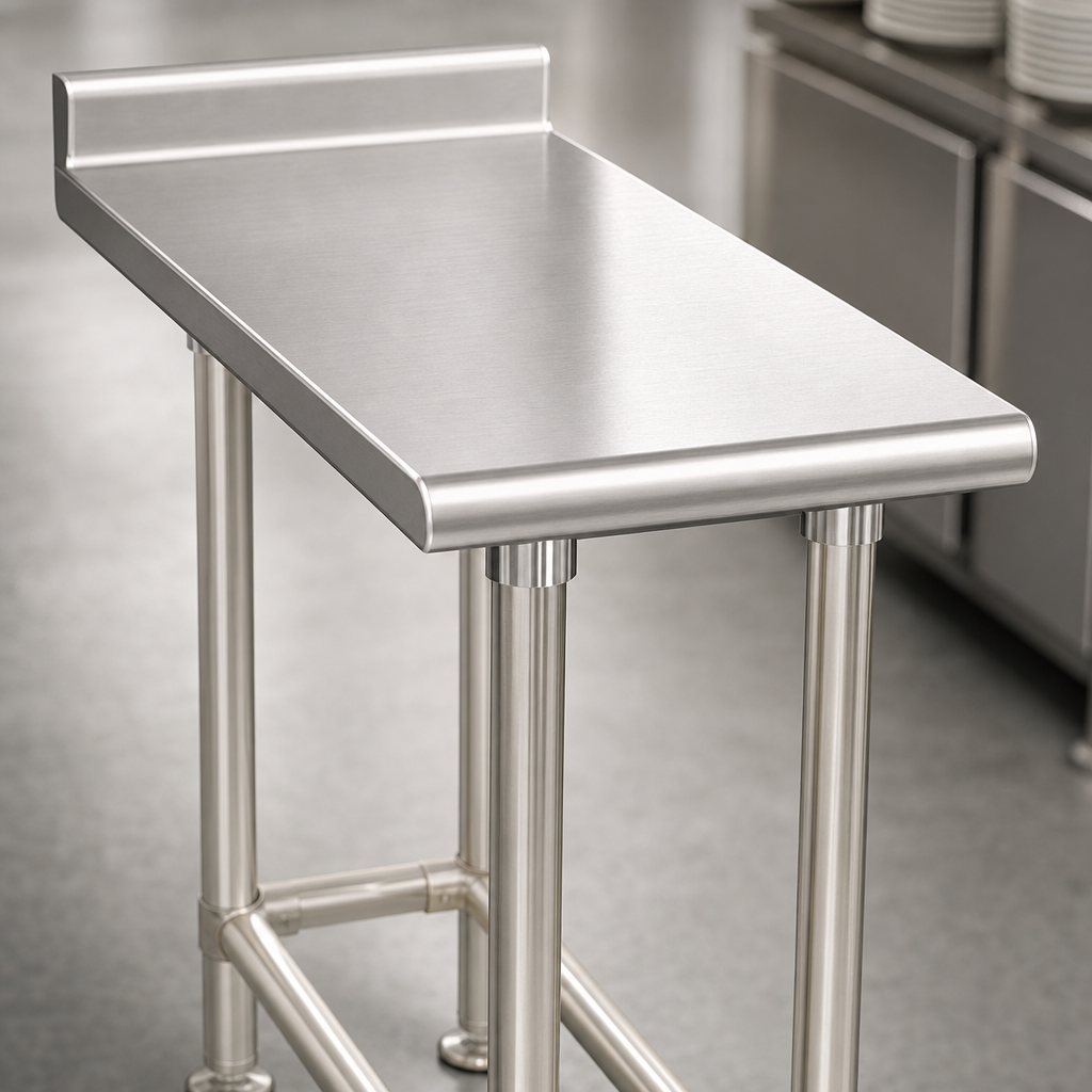 16-Gauge 304 Stainless Steel Top