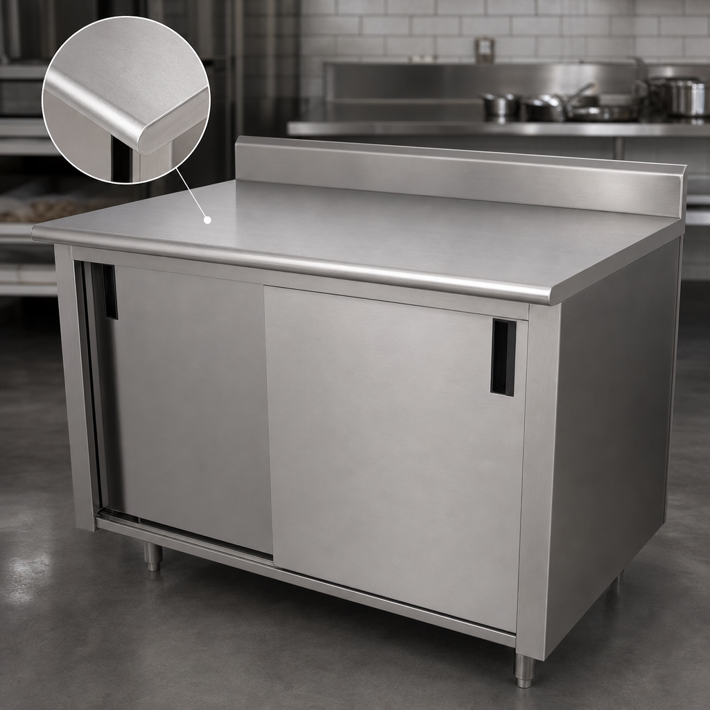 16-Gauge 304 Stainless Steel Top