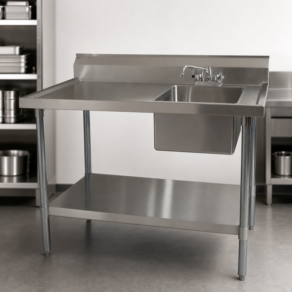 Right-Side Prep Sink