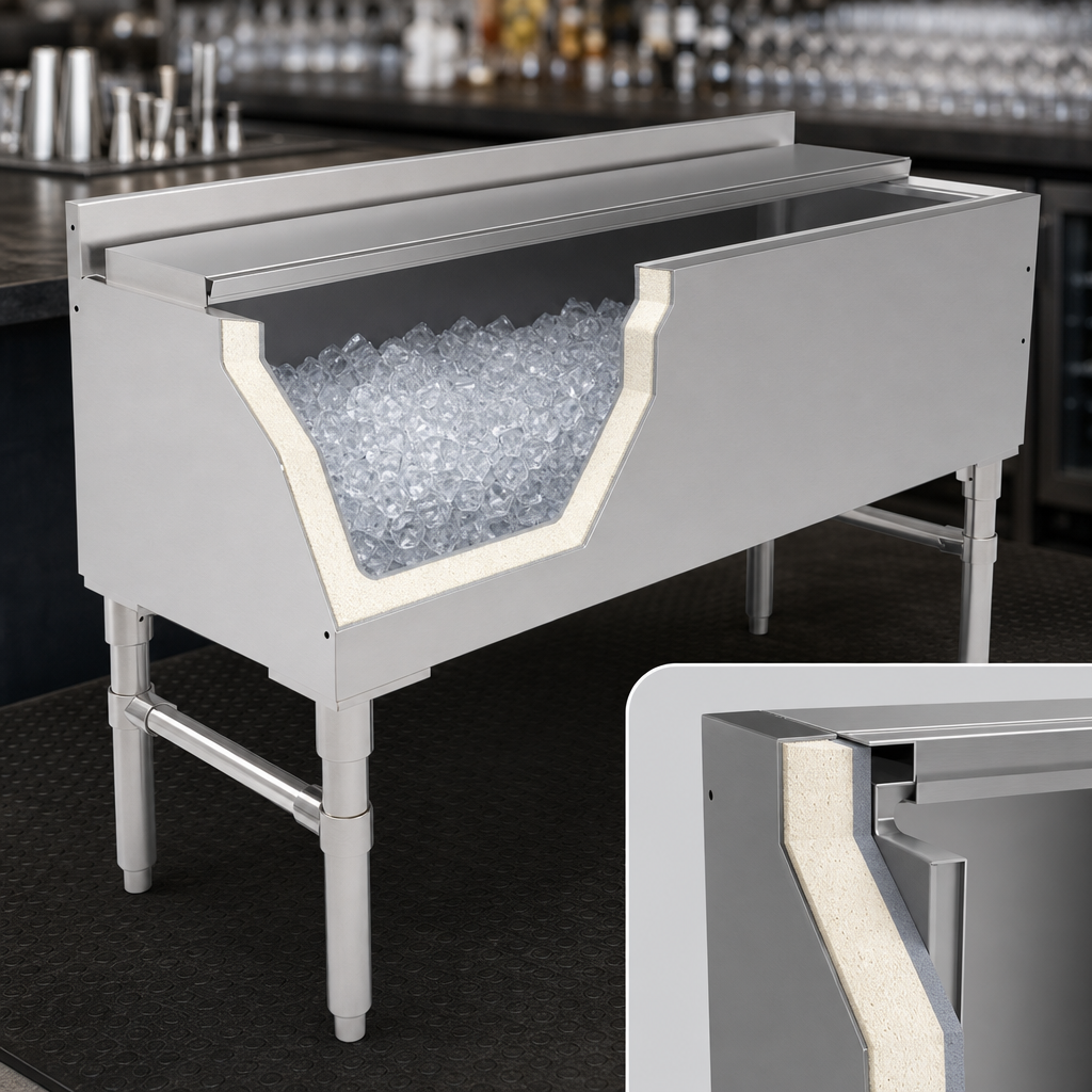 Foam-Insulated Ice Bin