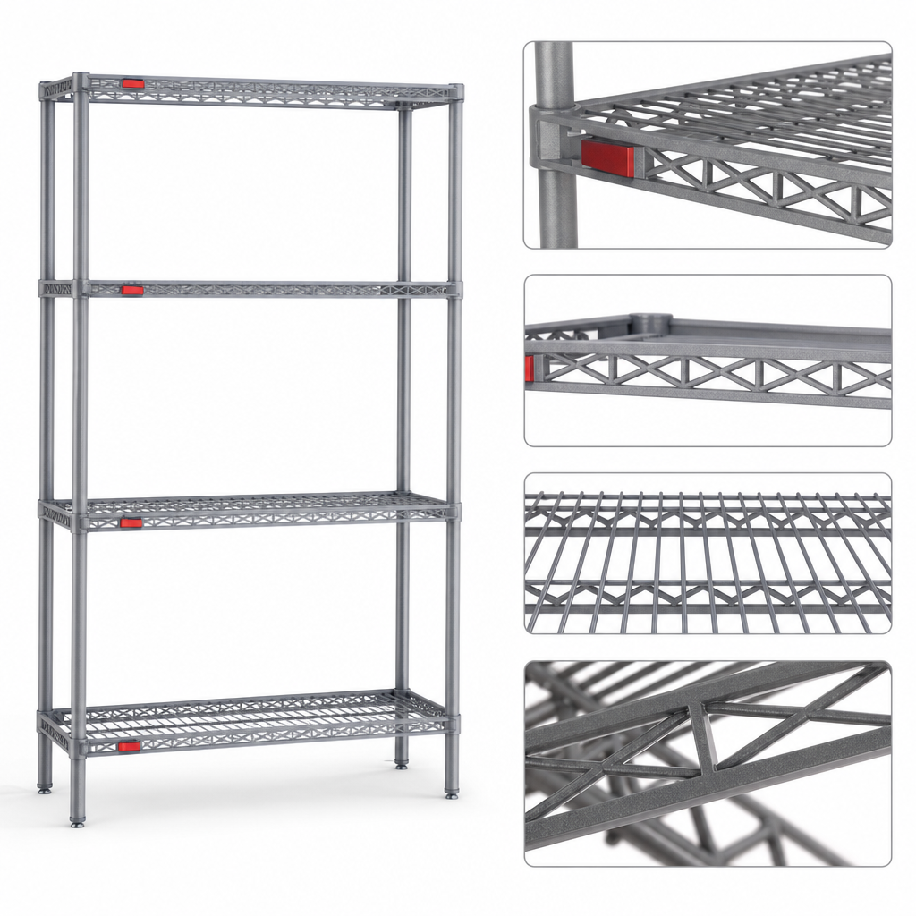 Patented QuadTruss Shelf Design
