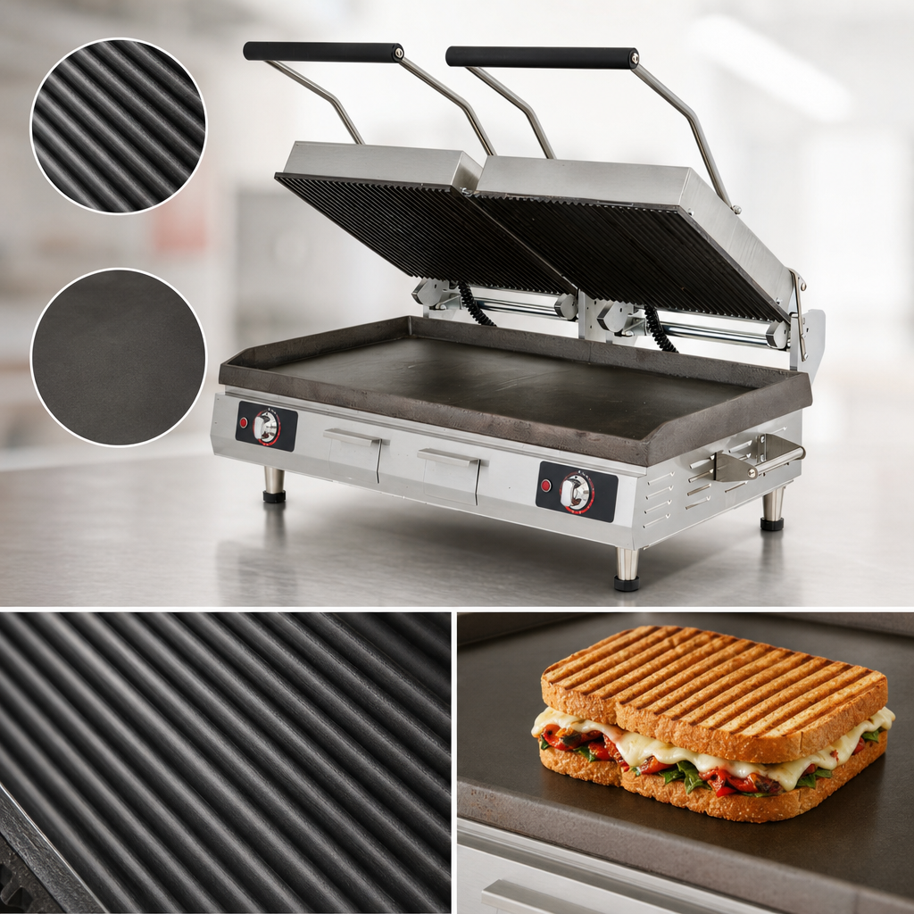 Grooved Top / Smooth Bottom Plates
