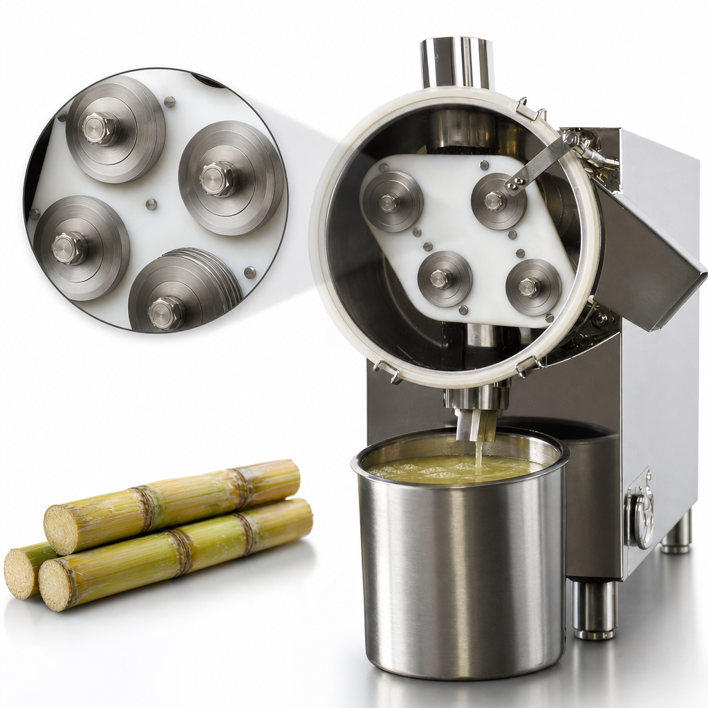 Four Stainless Steel Rollers