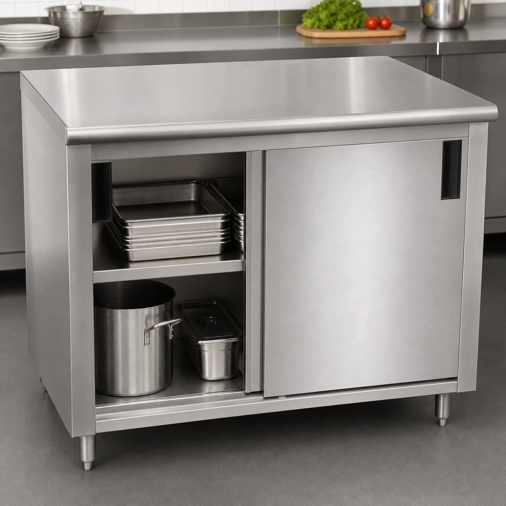 Cabinet Base with Sliding Doors