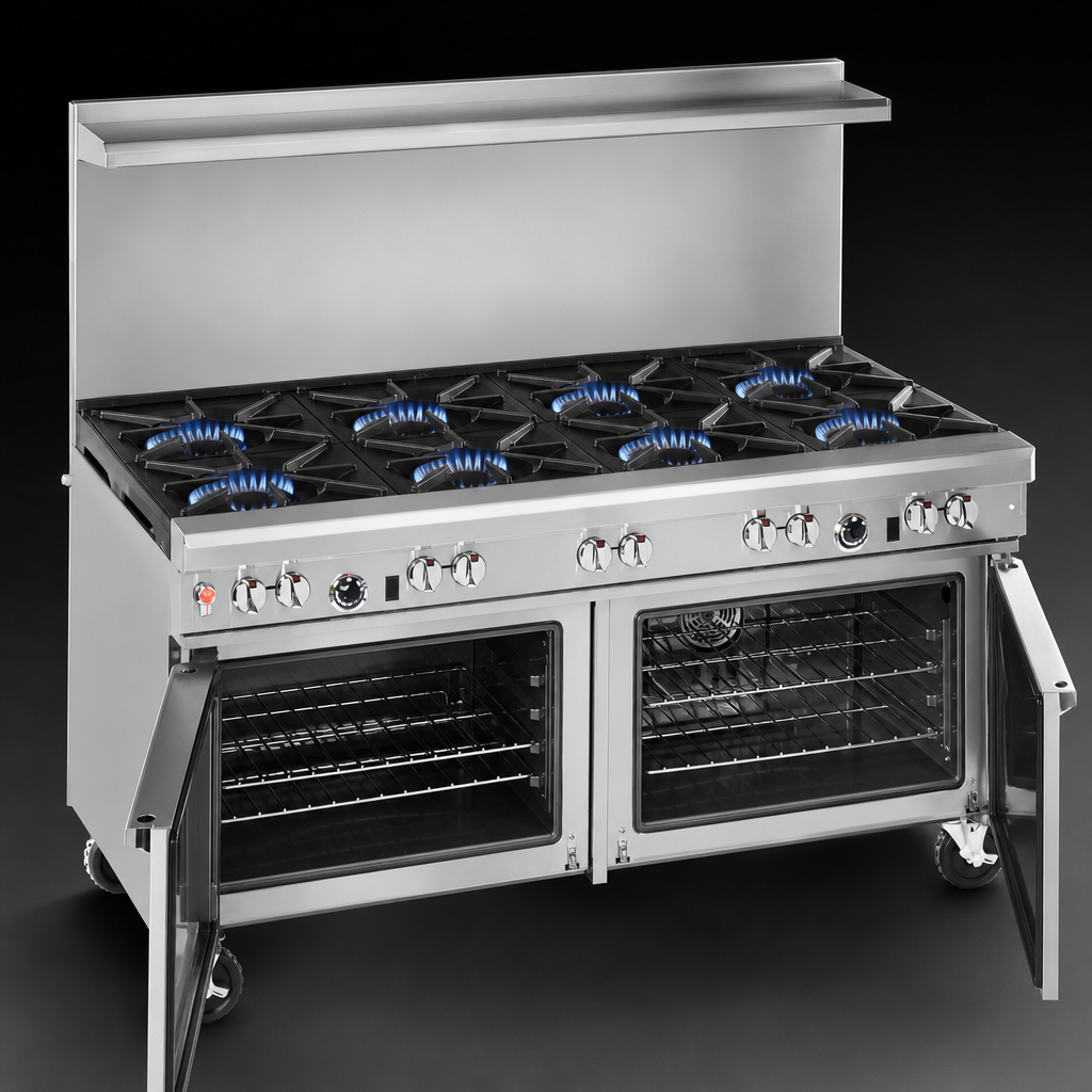 Eight Open Burners