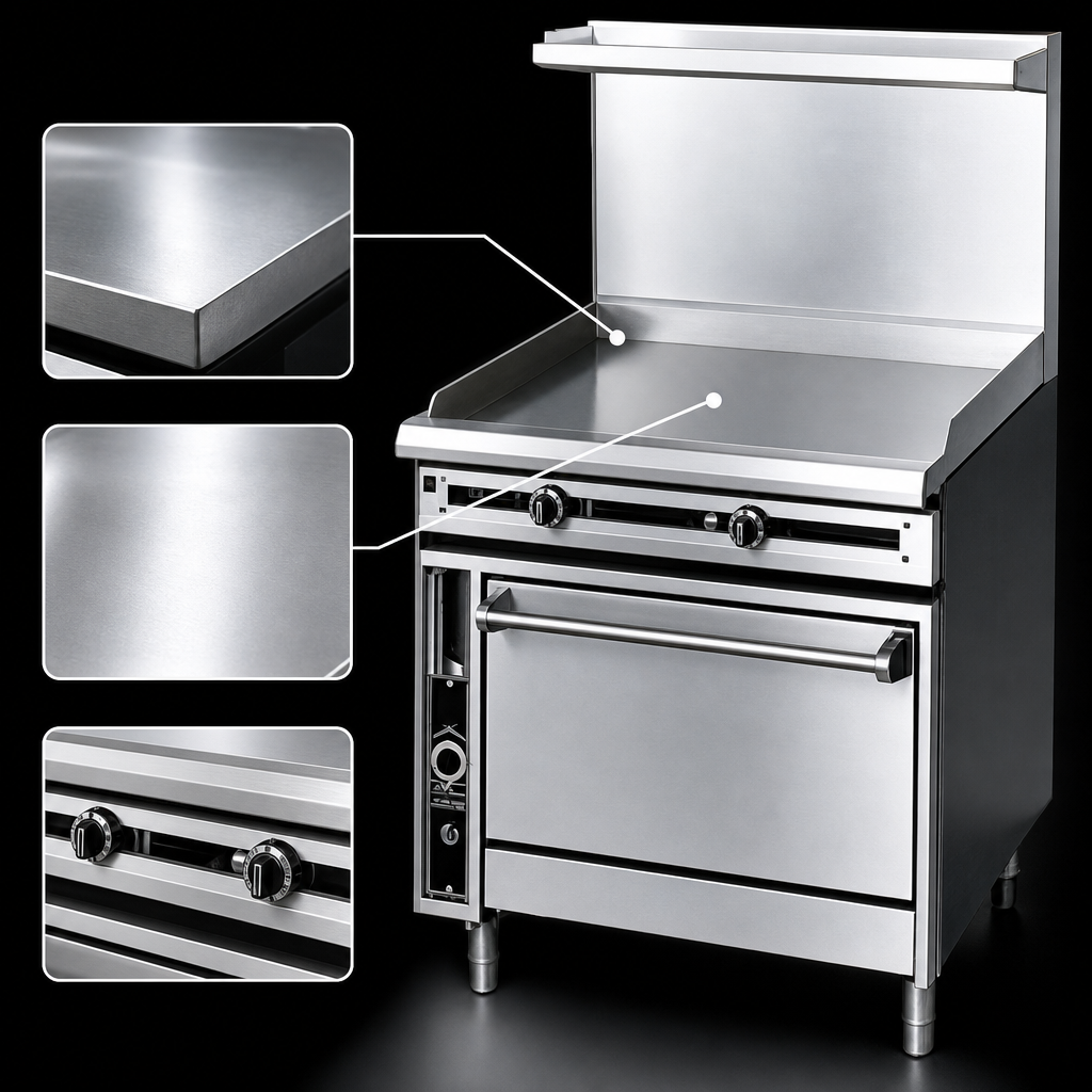 Polished Steel Griddle Plate