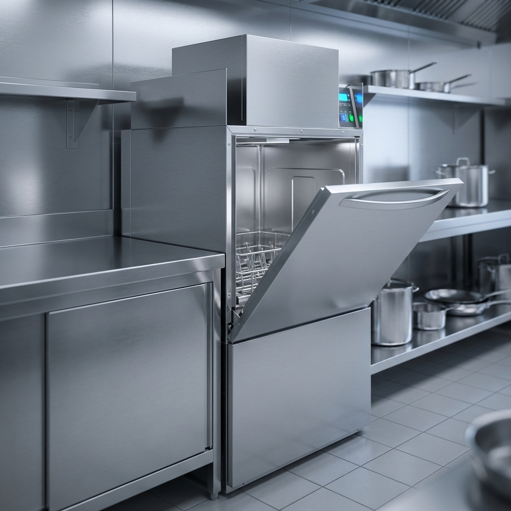 Reduce your utility bills with this low-temperature commercial dishwasher, expertly engineered for significant low-energy operation.