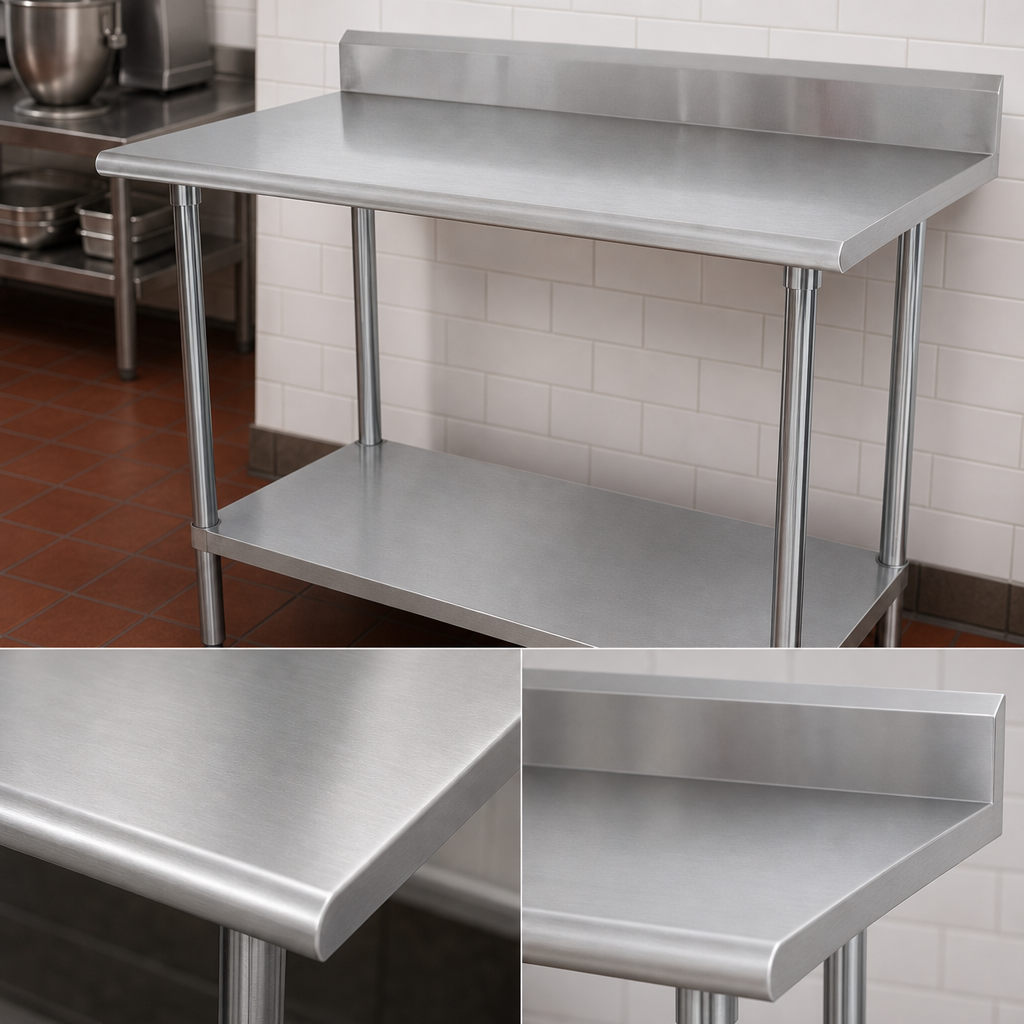 16 Gauge 304 Stainless Steel Top