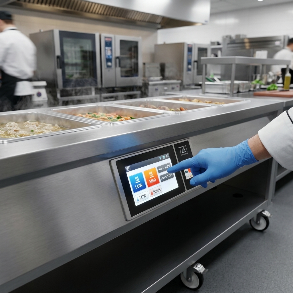 Effortlessly manage your food warming with the intuitive, illuminated touch screen controls and easy-to-use presets.