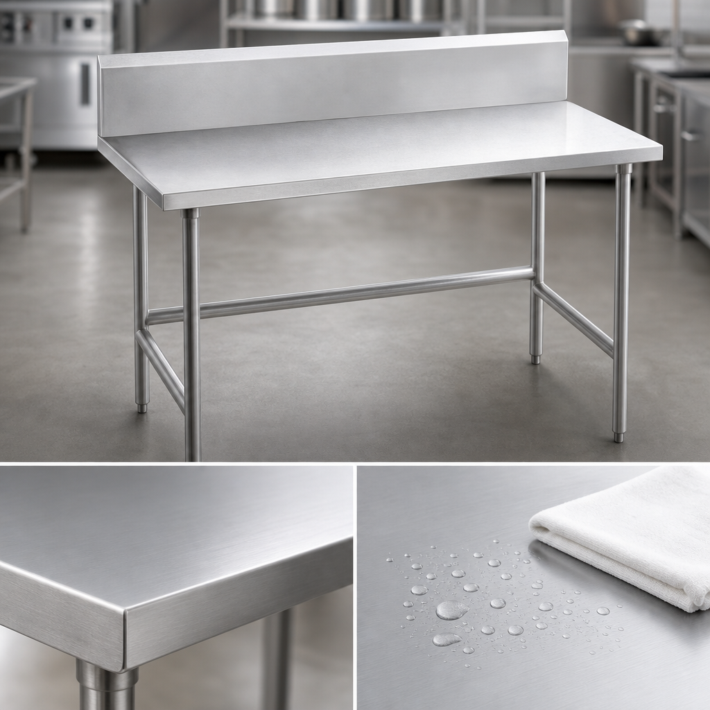 14-Gauge 304 Stainless Steel Top