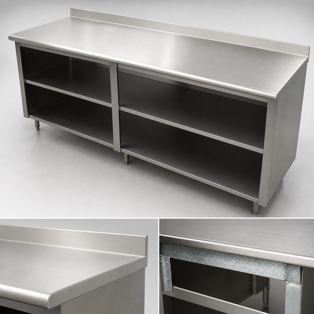 16-Gauge 304 Stainless Steel Top