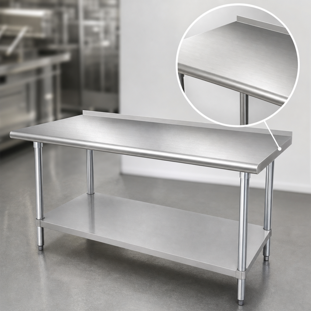 16-Gauge 304 Stainless Steel Top