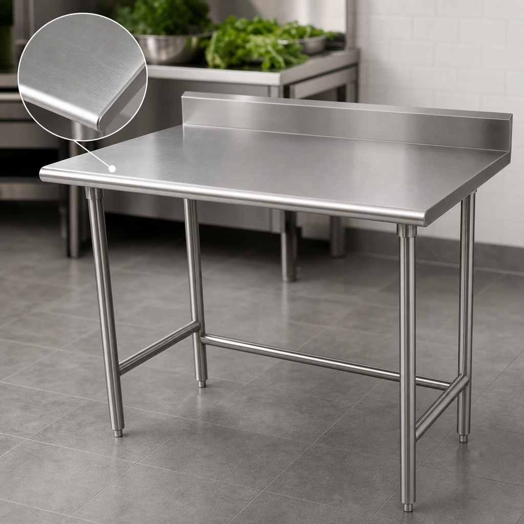 16-Gauge 304 Stainless Steel Top