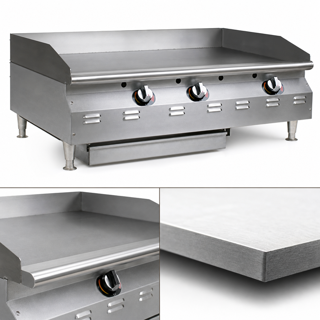 3/4-Inch Smooth Steel Griddle Plate