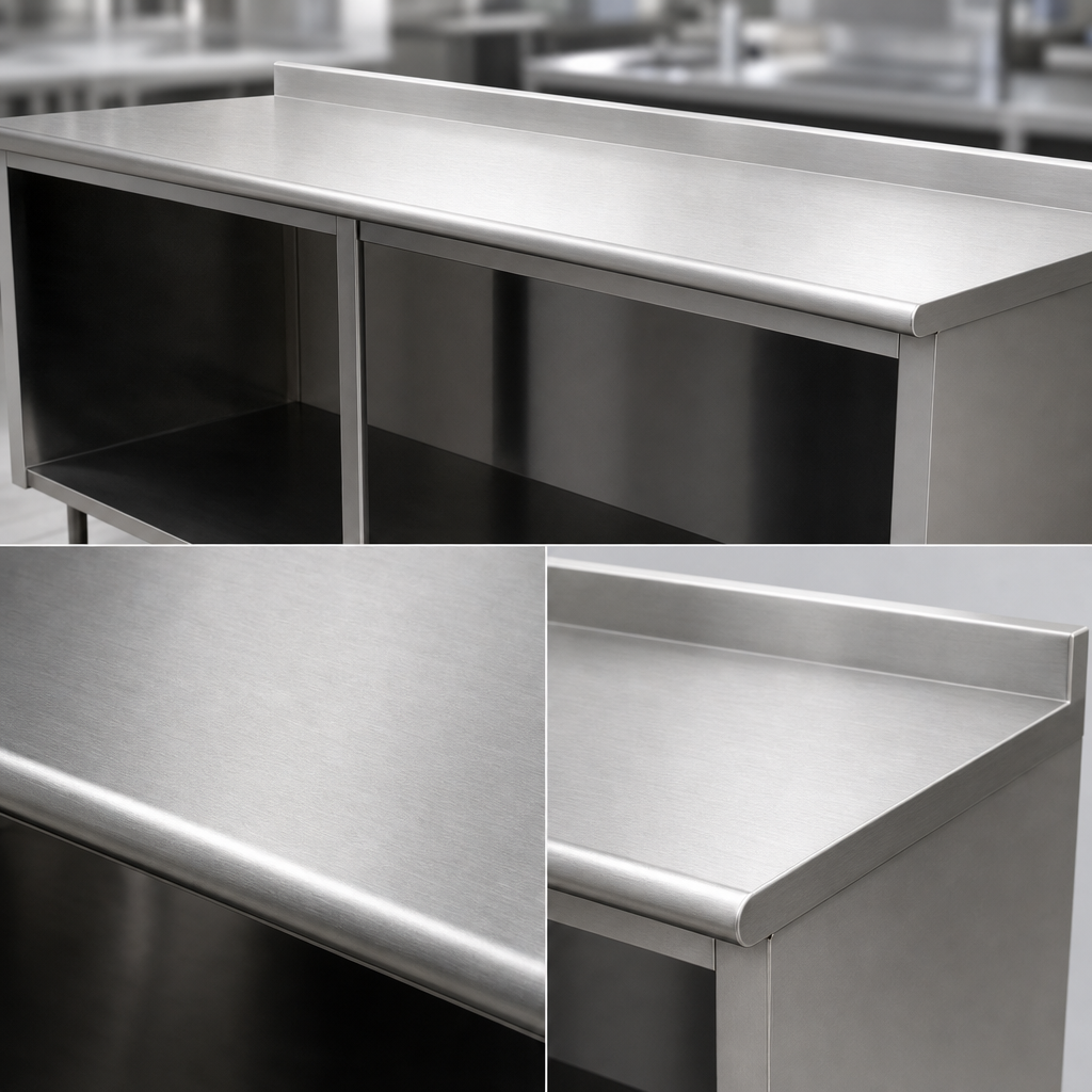 16-Gauge 304 Stainless Steel Top