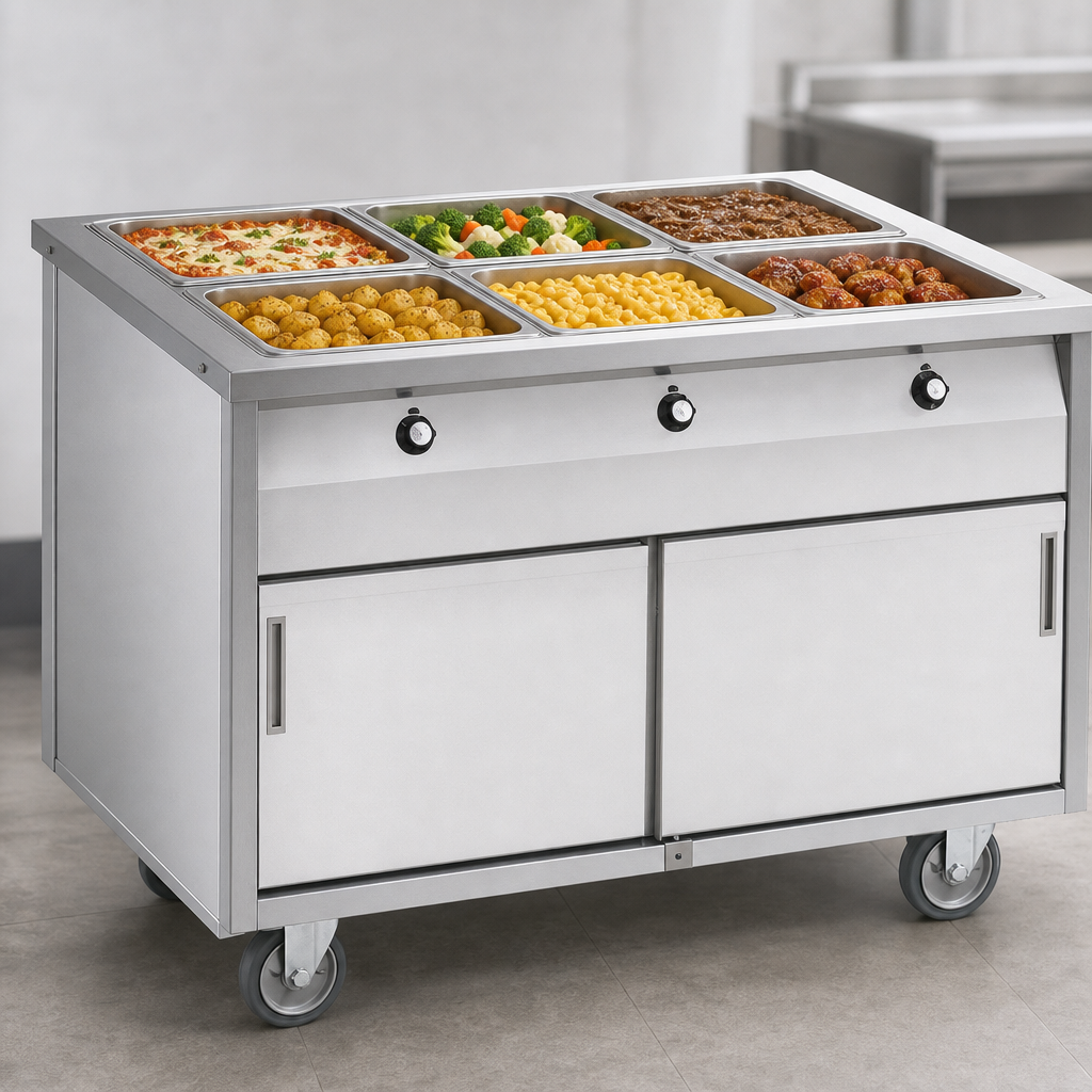 Six Full-Size Hot Food Wells