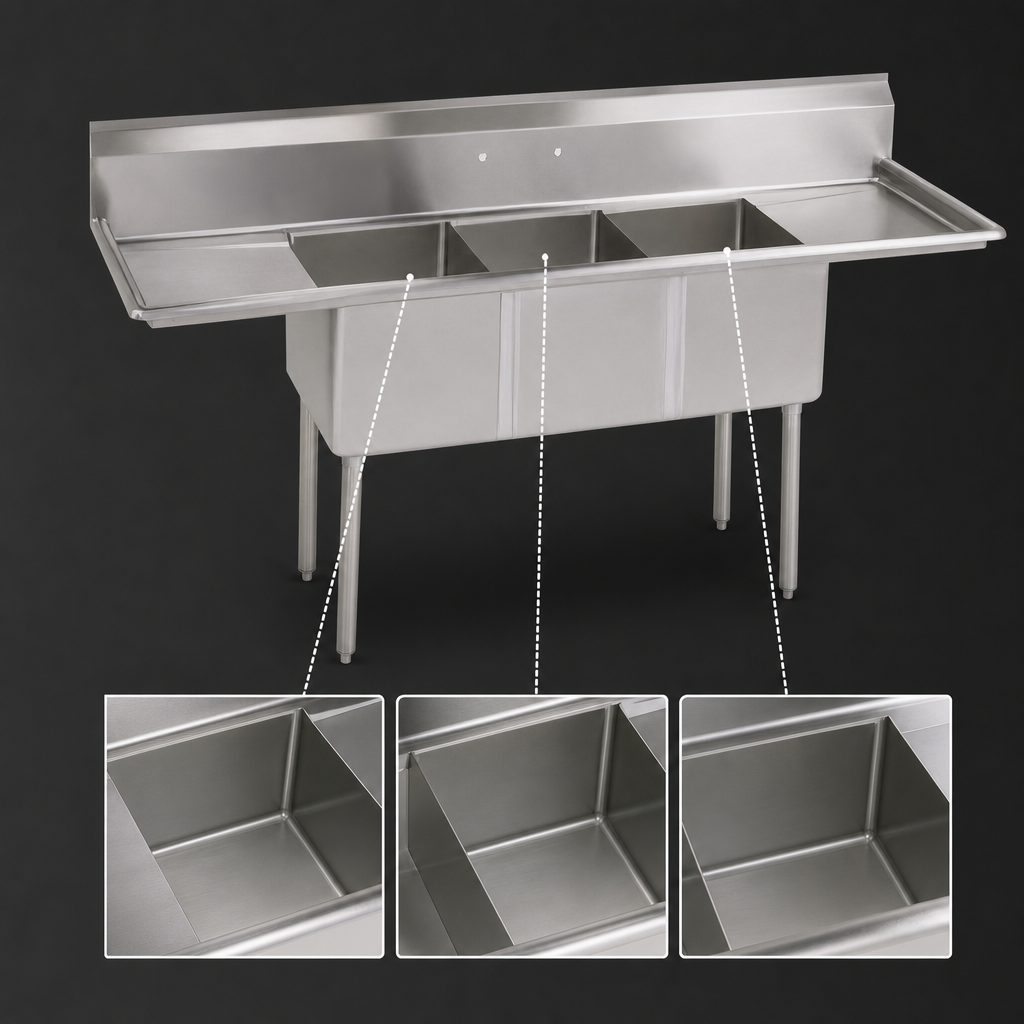 Three Compartment Basin